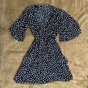 Navy and White Polka Dot Dress Size S